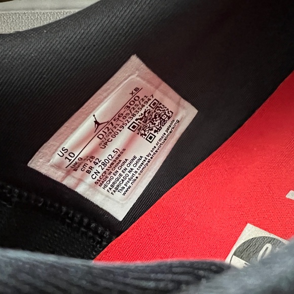 Men's NIKE Air Jordan 1 Centre Court Oil Green Leather Low Top Sneakers Shoes 10 - Picture 8 of 8